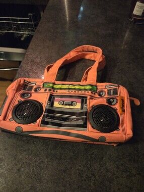 Vintage Y2k Retro Parcel Boombox Purse Bag With Speakers